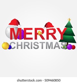 Merry christmas vector object