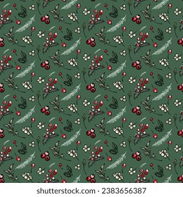 Fröhliches WeihnachtsvectorMuster, Vektorgrafik, glückliches Neujahrsmuster, Vektorblumenmuster, Wintermuster