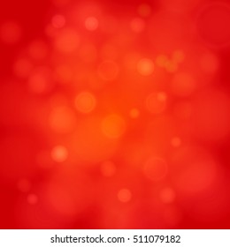 merry christmas vector red bokeh background 