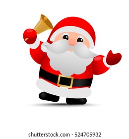 Merry christmas. Vector Santa Claus.