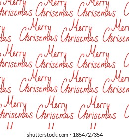 Merry Christmas Vector Seamless Pattern.