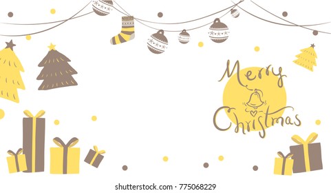 merry christmas vector set cute and minimal color background for create a card, postcard, gift card, poster, banner, cover book, advertisement. 