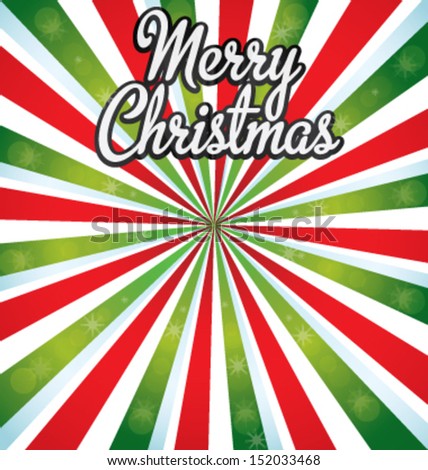 Merry Christmas vector sunburst. 