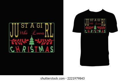 Merry Christmas Vector T Shirt Design. 