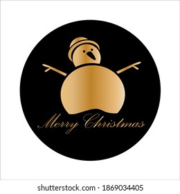 Merry christmas vector template design illustration