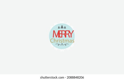 Merry Christmas vector template design	