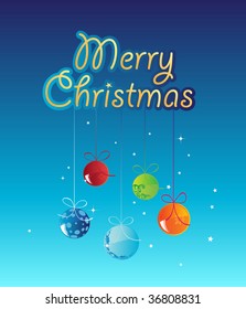 Merry Christmas. Vector Template. For more images VISIT MY GALLERY.