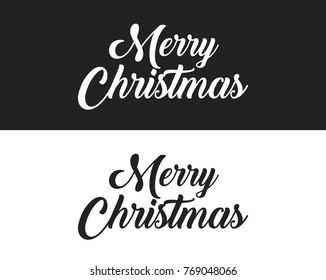 Merry Christmas Vector Text Background