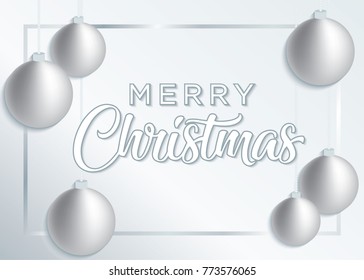 Merry Christmas Vector Text Background
