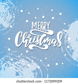 Texto vectorial navideño Caligrafía plantilla de tarjeta de diseño.