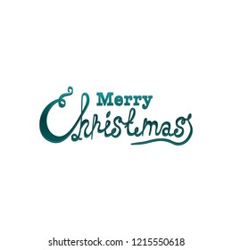 Merry Christmas vector text Calligraphic Lettering design card template. Creative typography for Holiday Greeting Gift Poster. Calligraphy Font style Banner.