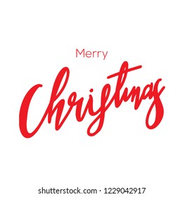 Merry Christmas vector text Calligraphic Lettering design,Holiday's Background , EPS10 vector