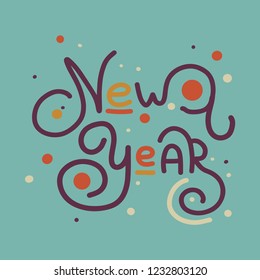 Merry Christmas vector text Calligraphic Lettering design card template. Creative typography for Holiday Greeting Gift Poster. 