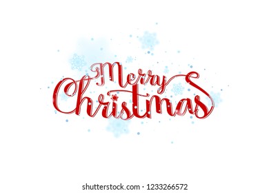 Merry Christmas vector text Calligraphic Lettering design card template. Creative typography for Holiday Greeting Gift Poster. Calligraphy Font style Banner.