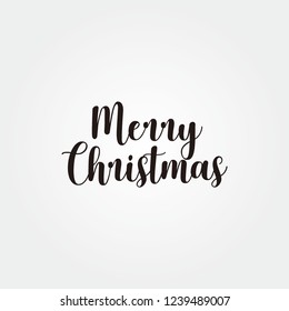 Merry Christmas vector text Calligraphic Lettering design card template. Creative typography for Holiday Greeting Gift Poster. Calligraphy Font style Banner.