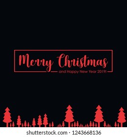 Merry Christmas vector text Calligraphic Lettering design card template. Creative typography for Holiday Greeting Gift Poster. Calligraphy Font style Banner.