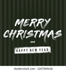 Merry Christmas vector text Calligraphic Lettering design card template. Creative typography for Holiday Greeting Gift Poster. 