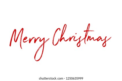 Merry Christmas vector text Calligraphic Lettering design card template. Creative typography for Holiday Greeting Gift Poster. Calligraphy Font style Banner.