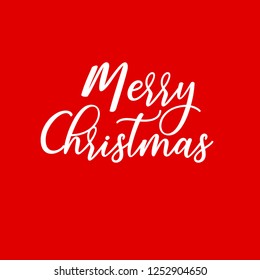 Merry Christmas vector text Calligraphic Lettering design card template. Creative typography Holiday Greeting Gift Poster. Calligraphy Font Banner.