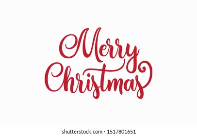 Merry Christmas vector text calligraphic Lettering design. Creative typography for holiday greeting gift poster. merry christmas hand lettering vector. Calligraphy font style banner.