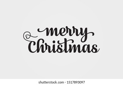 Merry Christmas vector text calligraphic Lettering design. Creative typography for holiday greeting gift poster. merry christmas hand lettering vector. Calligraphy font style banner.