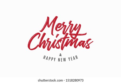 Merry Christmas vector text calligraphic Lettering design. Creative typography for holiday greeting gift poster. merry christmas hand lettering vector. Calligraphy font style banner.