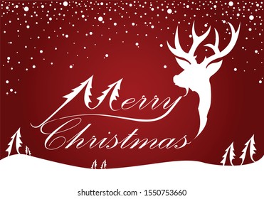 Merry Christmas vector text Calligraphic Lettering design card template.Calligraphy Font style Banner.