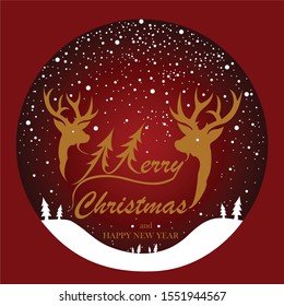 Merry Christmas vector text Calligraphic Lettering design card template.Calligraphy Font style Banner.