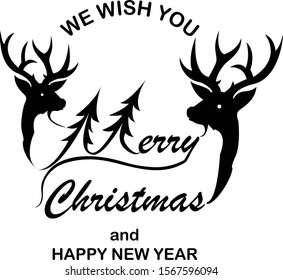 Merry Christmas vector text Calligraphic Lettering design card template.Calligraphy Font style Banner.