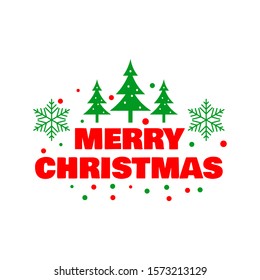 Merry Christmas vector text Calligraphic Lettering design card template
