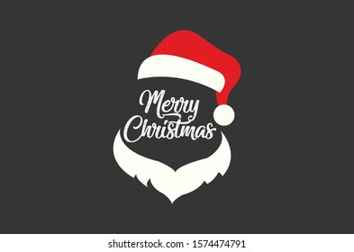 Merry Christmas vector text Calligraphic Lettering 