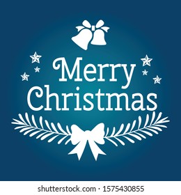 Merry Christmas vector text Calligraphic Lettering design card template Creative typography for Holiday Greeting Gift Poster