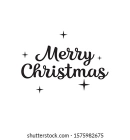 Merry Christmas vector text Calligraphic Lettering design card template. Creative typography for Holiday Greeting Gift Poster. Calligraphy Font style Banner.