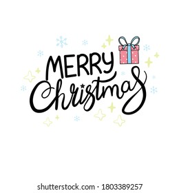 Texto del vector navideño Carta caligráfica tarjeta de diseño. Tipografía creativa para el afiche del regalo de bienvenida de Navidad. Banner de estilo de letra caligrafía