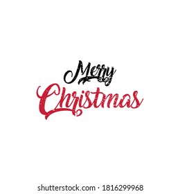 Merry Christmas vector text Calligraphic Lettering design card template. Creative typography for Holiday Greeting Gift Poster.
