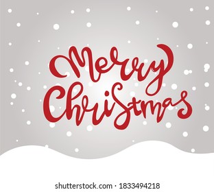 Fröhlicher Weihnachtsvektor-Text Calligrafische Lettern Design-Karte Vorlage. Kreative Typografie für Holiday Gruß Geschenkposter. Kalligrafisches Schriftstil-Banner.