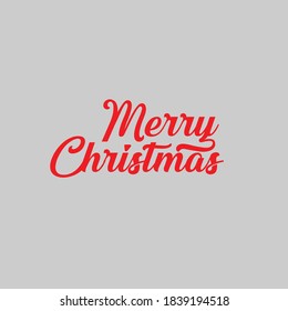 Merry Christmas vector text Calligraphic Lettering design card template. Creative typography for Holiday Greeting Gift Poster. Calligraphy Font style Banner.