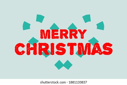 Fröhliche Weihnachtsvektortext Kalligrafische Letterkartendesign-Vorlage. Kreative Typografie für Holiday Grußgeschenkposter. Banner-Schriften im kalligrafischen Stil.