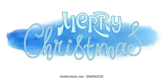 Merry Christmas vector text Calligraphic Lettering design card template. Creative typography for Holiday Greeting Gift Poster. Calligraphy Font style Banner.