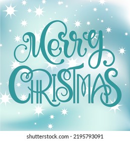 Fröhlicher Weihnachtsvektor-Text Calligrafische Lettern Design-Karte Vorlage. Kreative Typografie für Holiday Gruß Geschenkposter. Kalligrafisches Schriftstil-Banner.