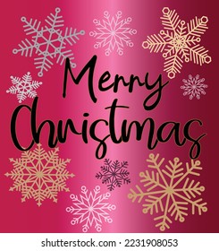 Merry Christmas vector text calligraphic lettering design card template.creative typography for greeting gift poster.calligraphy font style banner