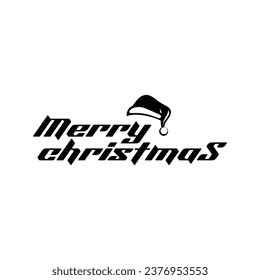 Merry Christmas vector text Calligraphic Lettering design. Creative typography for Holiday Greeting Gift Poster. Calligraphy Font style Banner. Vector holiday illustration element. Merry Christmas Des