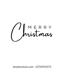 Fröhlicher Weihnachtsvektor-Text kalligrafische Lettern Design. Kreative Typografie für Holiday Gruß Geschenkposter. Kalligrafisches Schriftstil-Banner. Vektorgrafik-Element für Feiertage. Frohe Weihnachten des