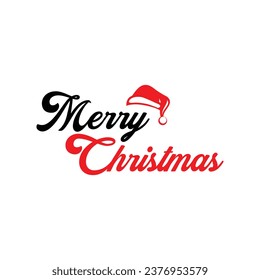 Merry Christmas vector text Calligraphic Lettering design. Creative typography for Holiday Greeting Gift Poster. Calligraphy Font style Banner. Vector holiday illustration element. Merry Christmas Des