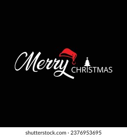 Merry Christmas vector text Calligraphic Lettering design. Creative typography for Holiday Greeting Gift Poster. Calligraphy Font style Banner. Vector holiday illustration element. Merry Christmas Des