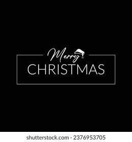 Merry Christmas vector text Calligraphic Lettering design. Creative typography for Holiday Greeting Gift Poster. Calligraphy Font style Banner. Vector holiday illustration element. Merry Christmas Des