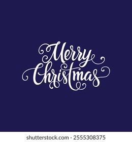 Merry Christmas vector text Calligraphic Lettering Vector illustration and  Merry Christmas background