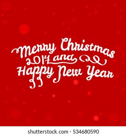 Merry Christmas vector text Calligraphic Lettering design card template Creative typography for Holiday Greeting Gift Poster. Calligraphy Font style Banner