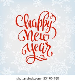 Merry Christmas vector text Calligraphic Lettering design card template.