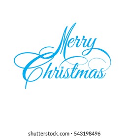 Merry Christmas vector text Calligraphic Lettering design card template Creative typography for Holiday Greeting Gift Poster. Calligraphy Font style Banner